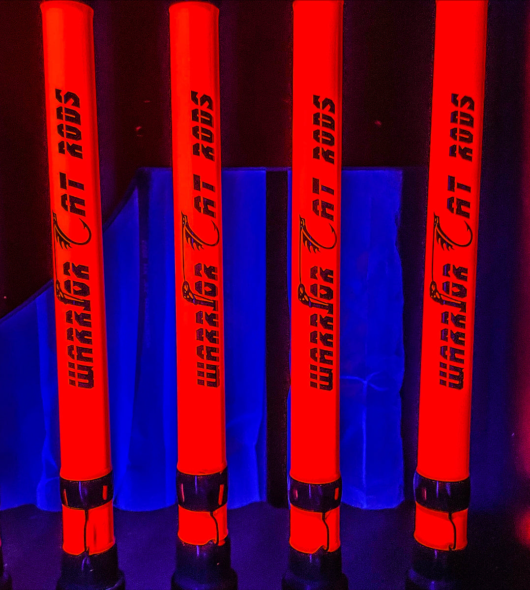 7'6" MediumHeavy casting UVGLOW Rods Warrior Fishing Rods