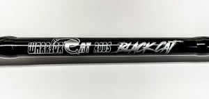black medium size fishing pole 7'6" Black Cat MH Spinning Rod – Warrior Fishing Rods